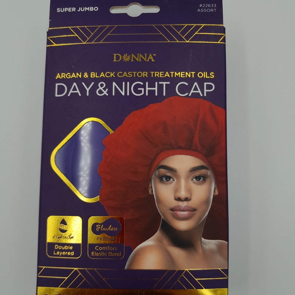 DONNA Day & Night Cap Argon & Black Castor Treatment Cap